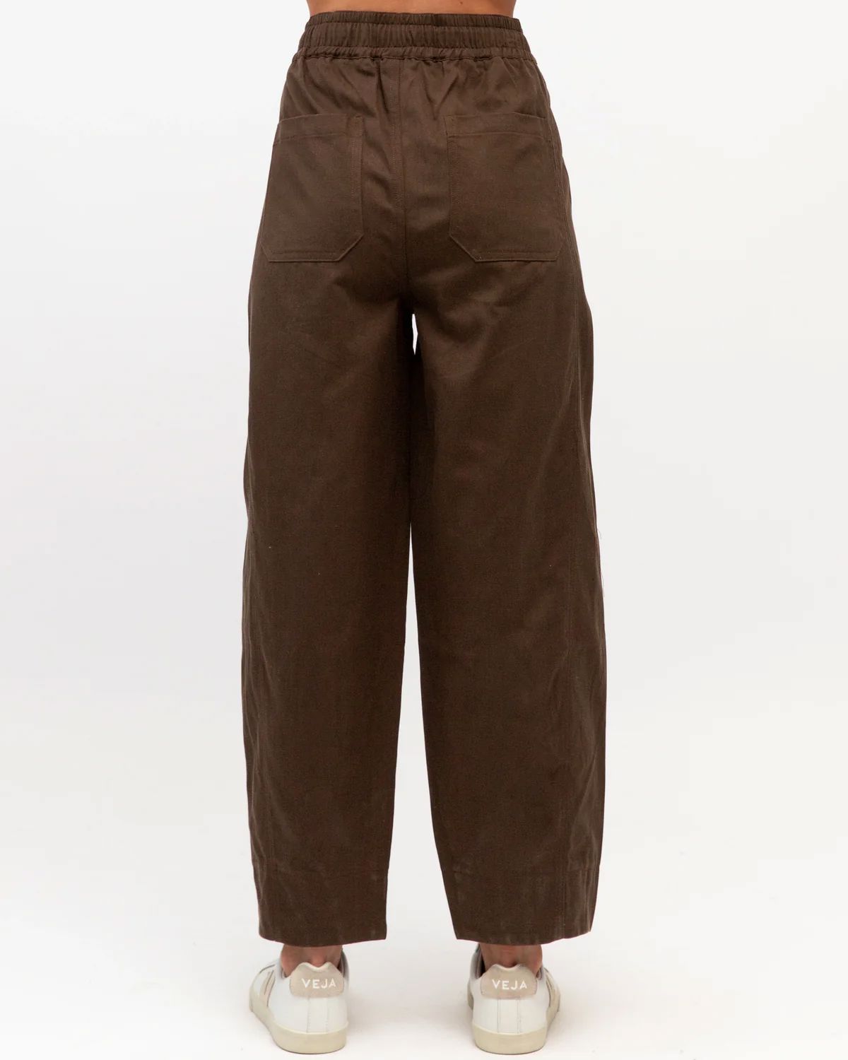 Label of Love Elastic Waist Cargo Pants - Chocolate Label of Love