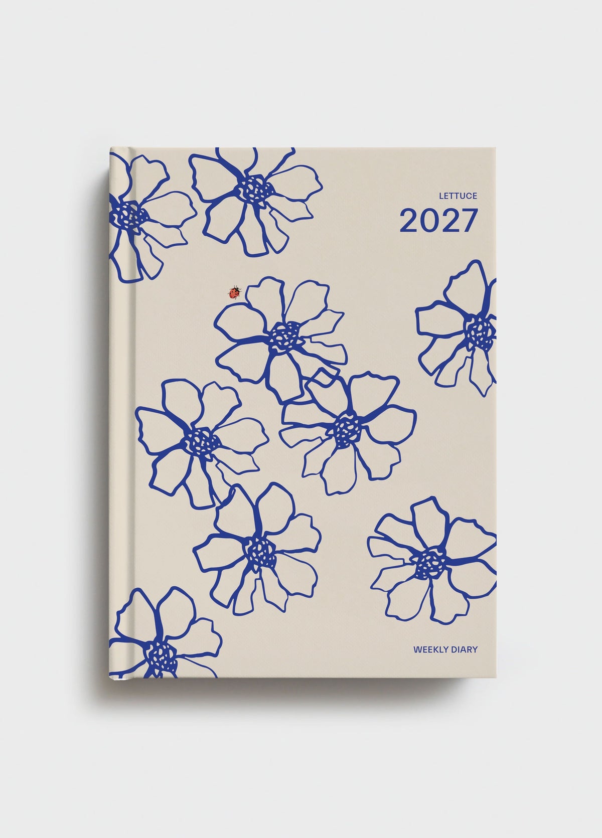Lettuce 2027 Daily Diary - Blue Flowers Diary Best Abroad
