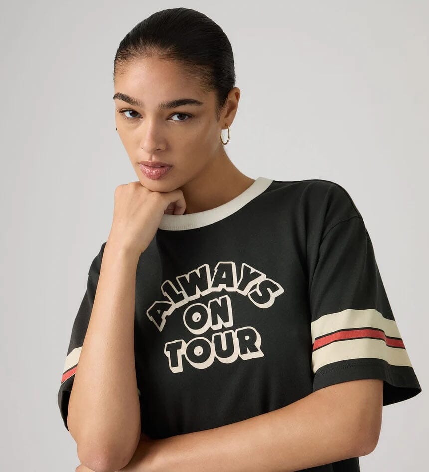 Levi's Graphic Tabor Tee - Always on Tour Pirate Black Levi's