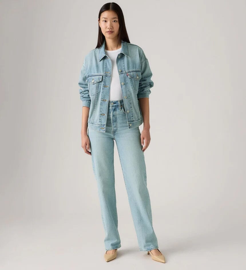 Levi's Ribcage Full Length - Blasted Stone Clean Levi's