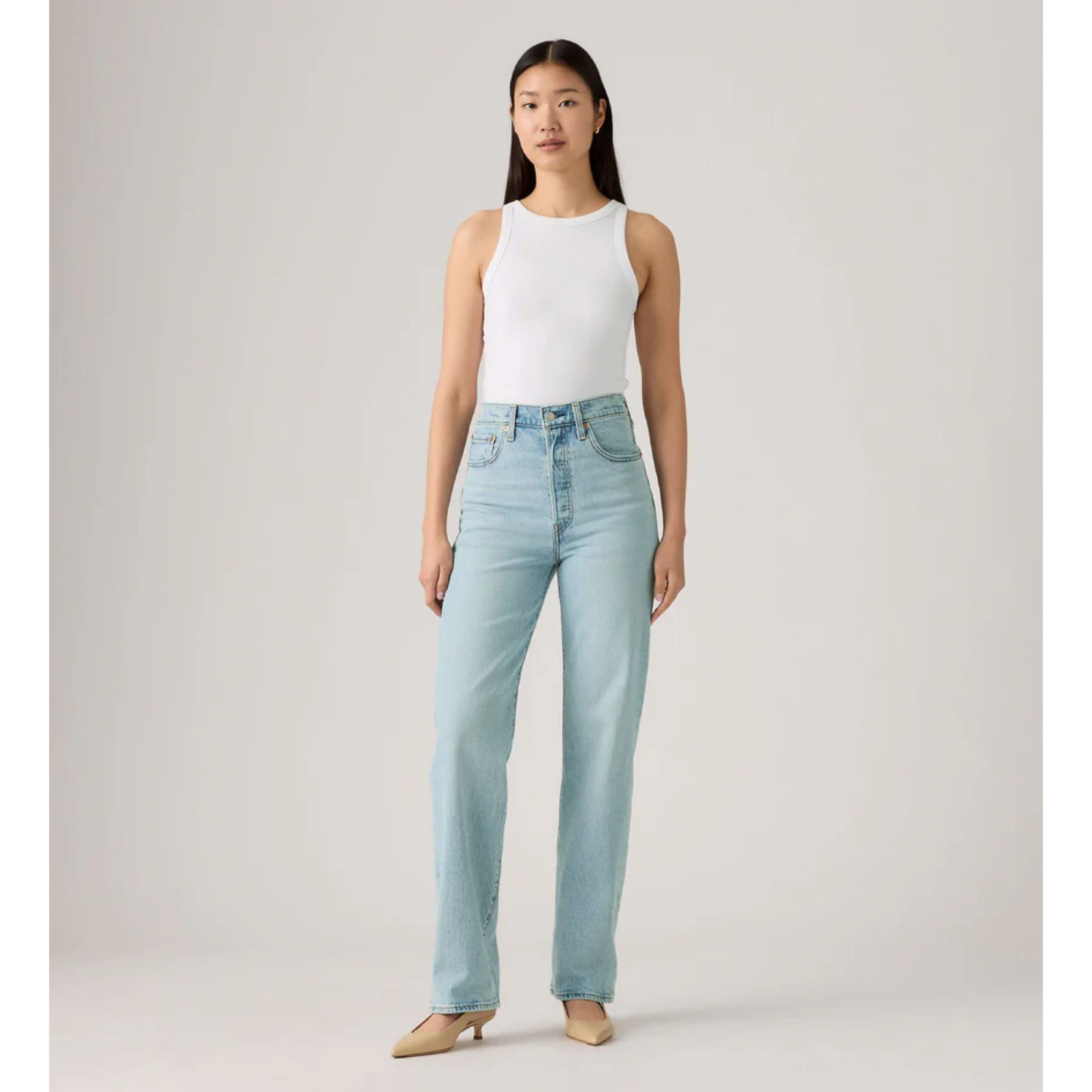 Levi's Ribcage Full Length - Blasted Stone Clean Levi's