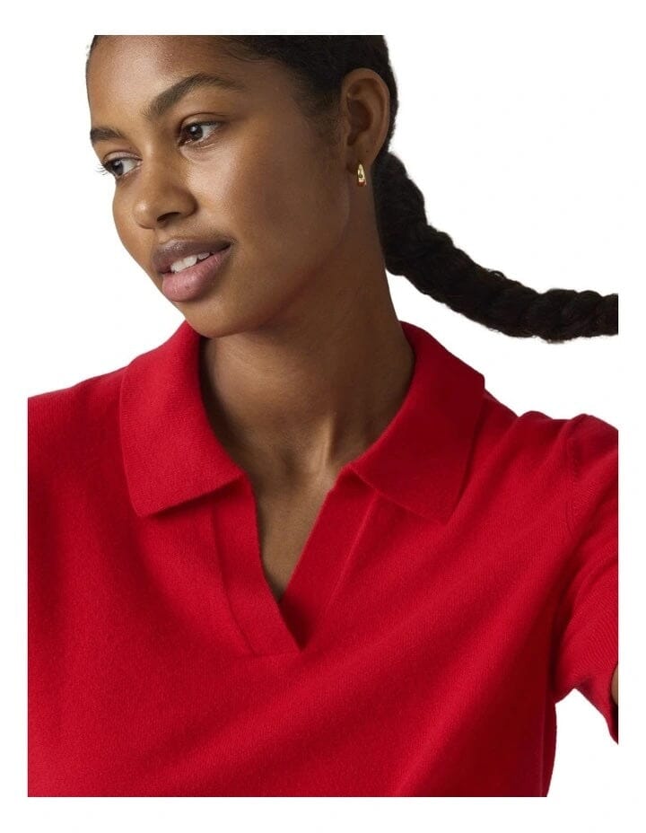 Levi's Super Soft Polo Sweater - True Red Levi's