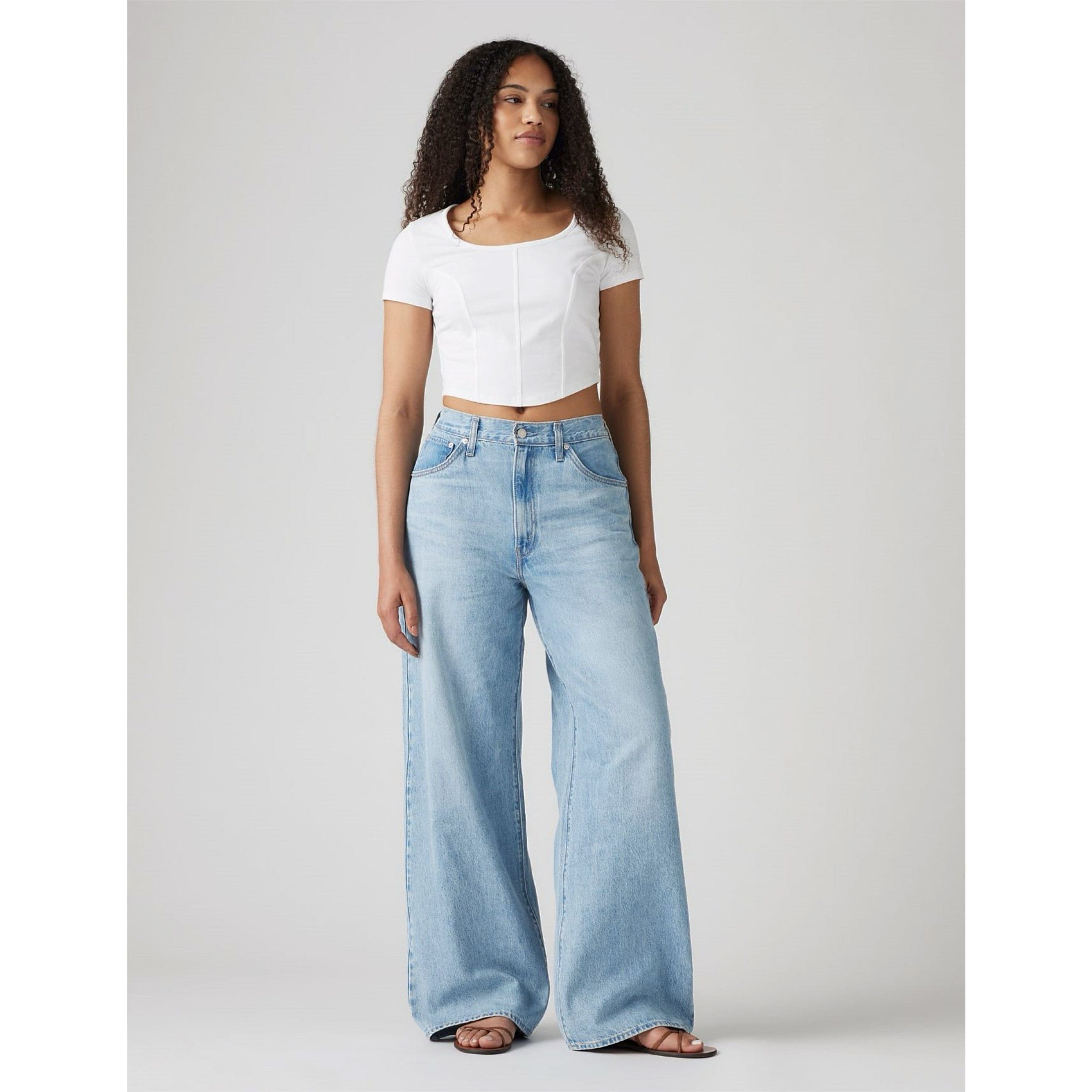 Levi's Women's Cinch Baggy Jeans - Invested Indigo Levi's
