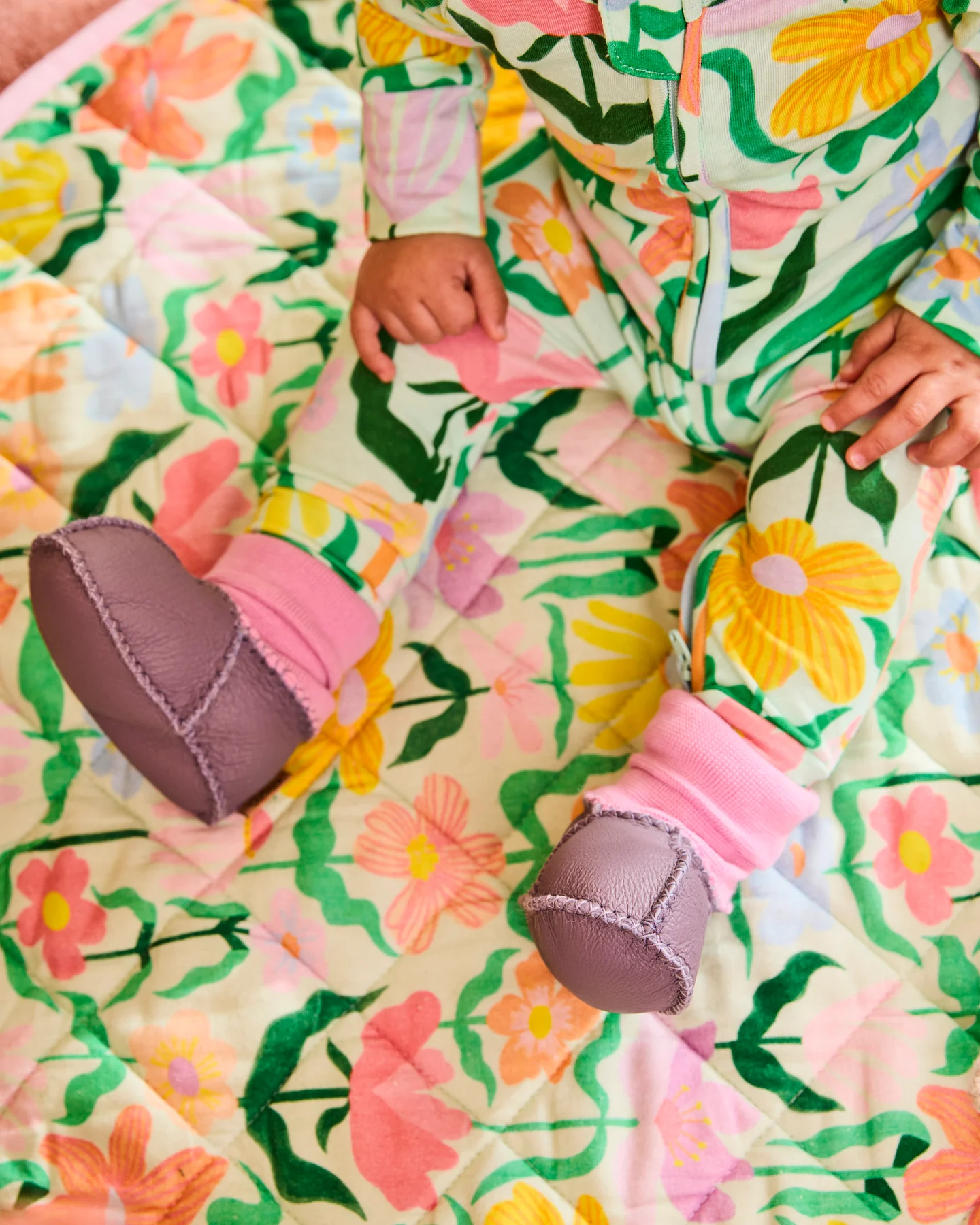 Kip & Co Lilac Baby Booties