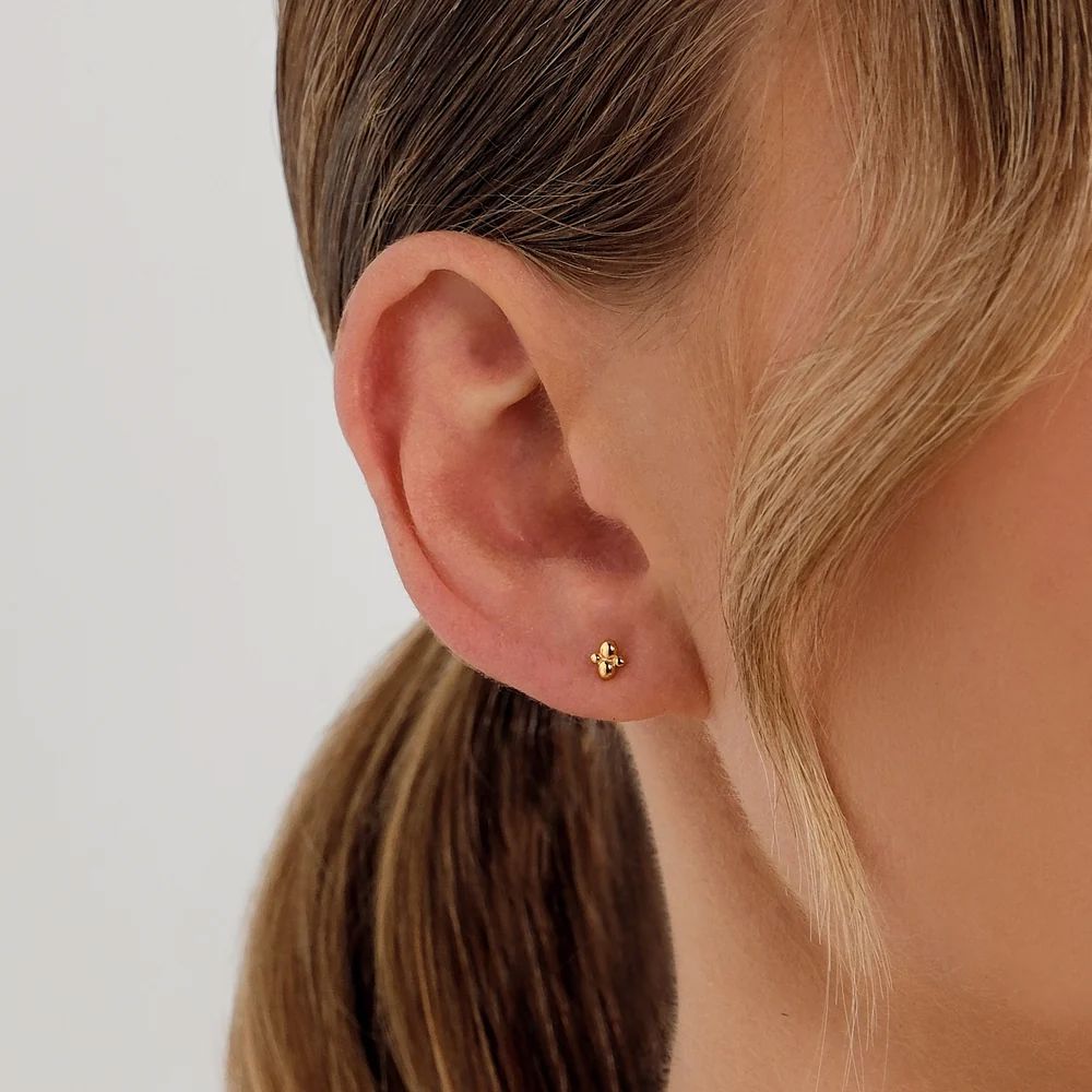 Linda Tahija Cluster Stud Earrings - 18k Gold Vermeil Linda Tahija