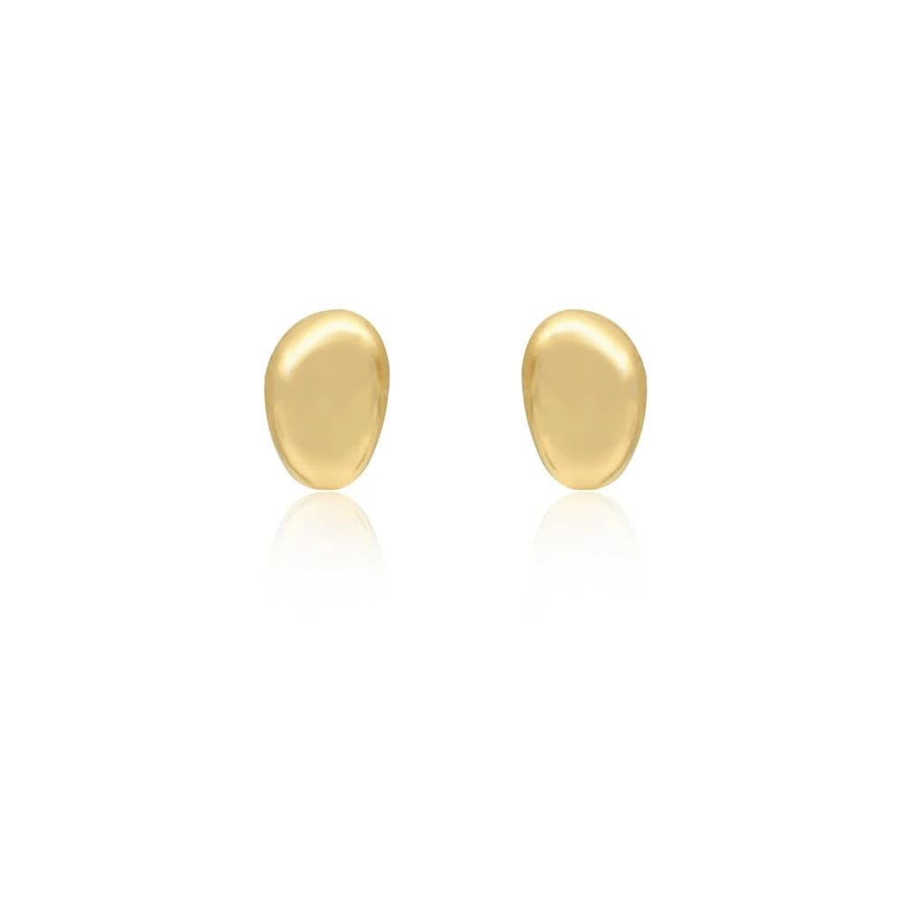 Linda Tahija Lou Stud Earrings - Gold Stud Earrings Linda Tahija