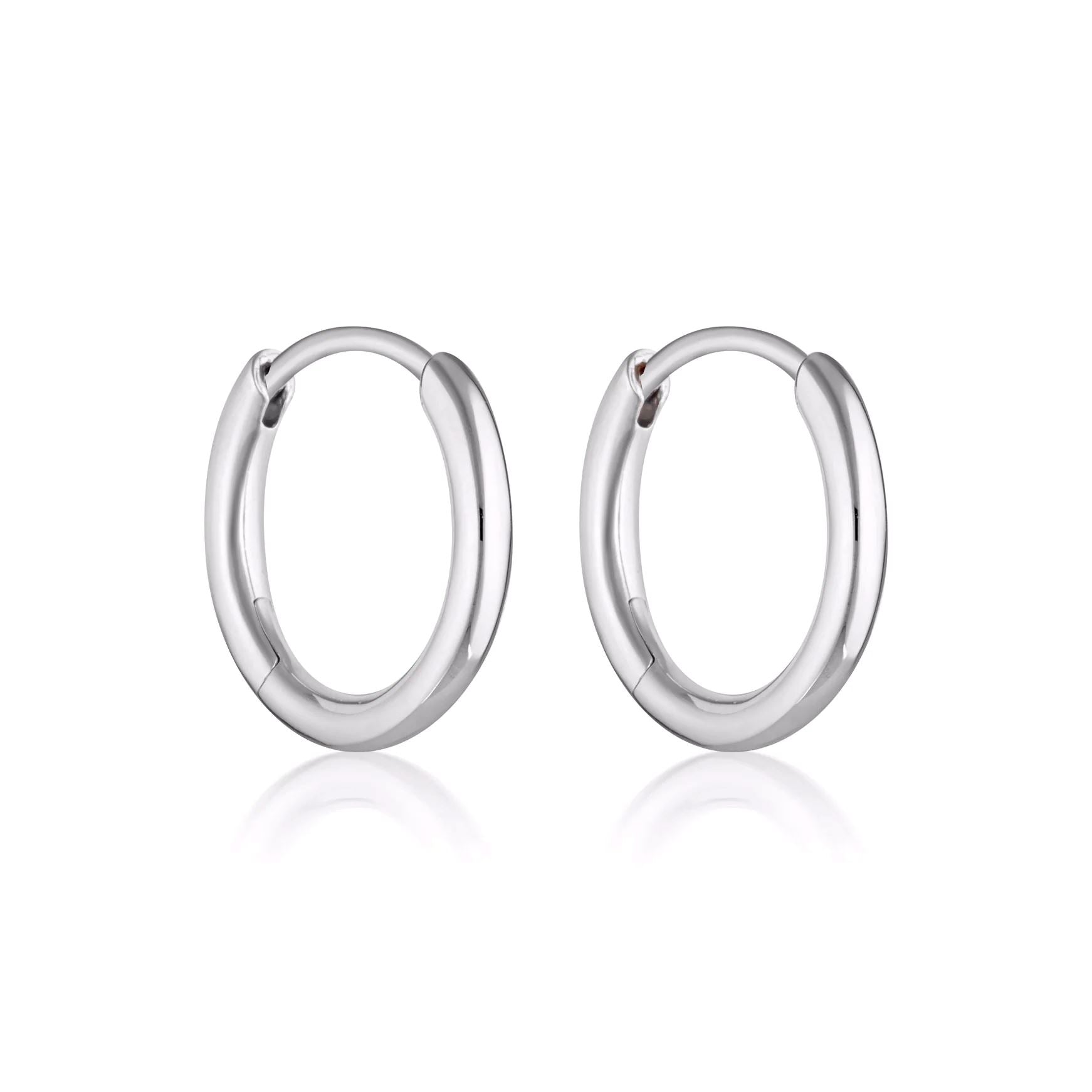 Linda Tahija Max Huggie Earrings - Silver Linda Tahija