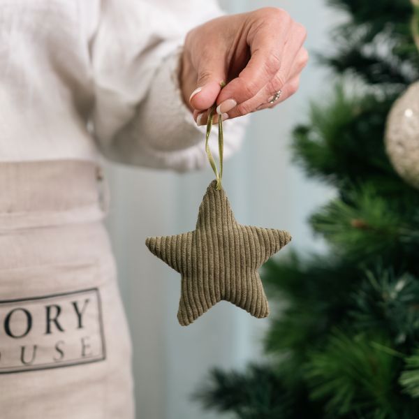 Lucia Corduroy Fabric Star - Green Mediterranean Markets