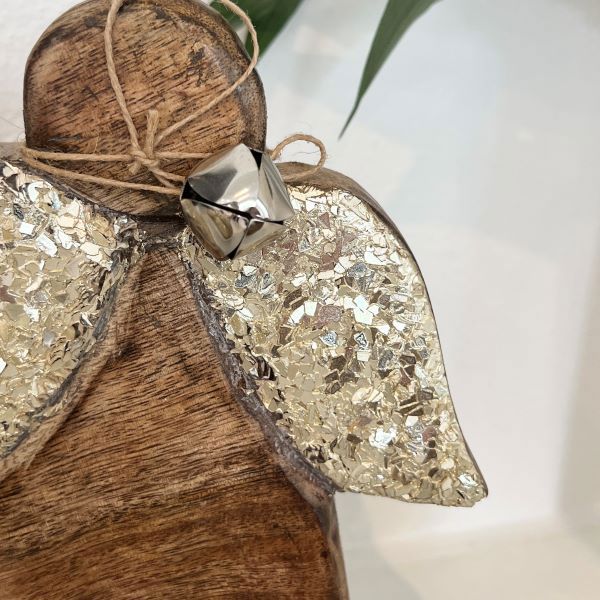Lucia Timber Angel - 15cm Mediterranean Markets