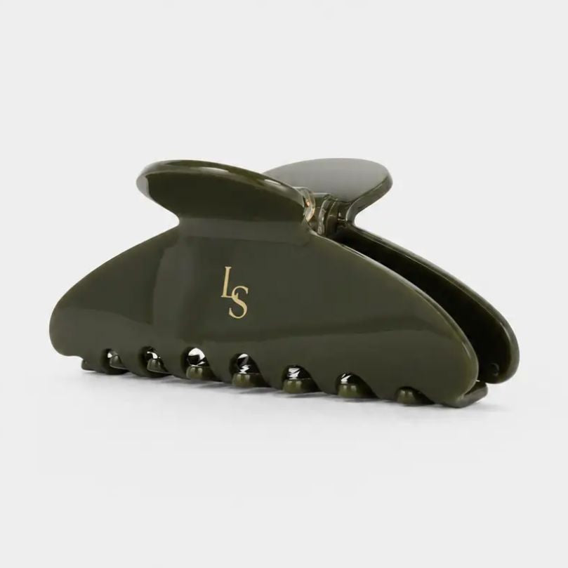 Lustre & Sage Classic Everyday Hairclip - Olive Angels Whisper Accessories