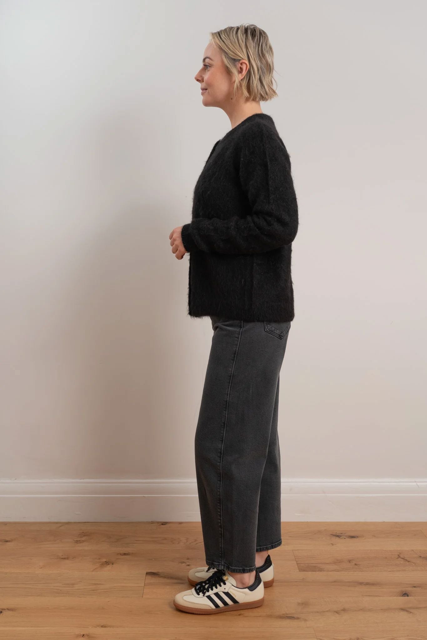 Maxted Brushed Cardigan - Black Maxted