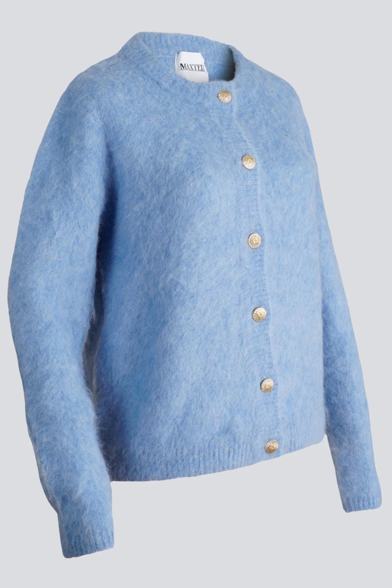 Maxted Brushed Cardigan - Blue Maxted
