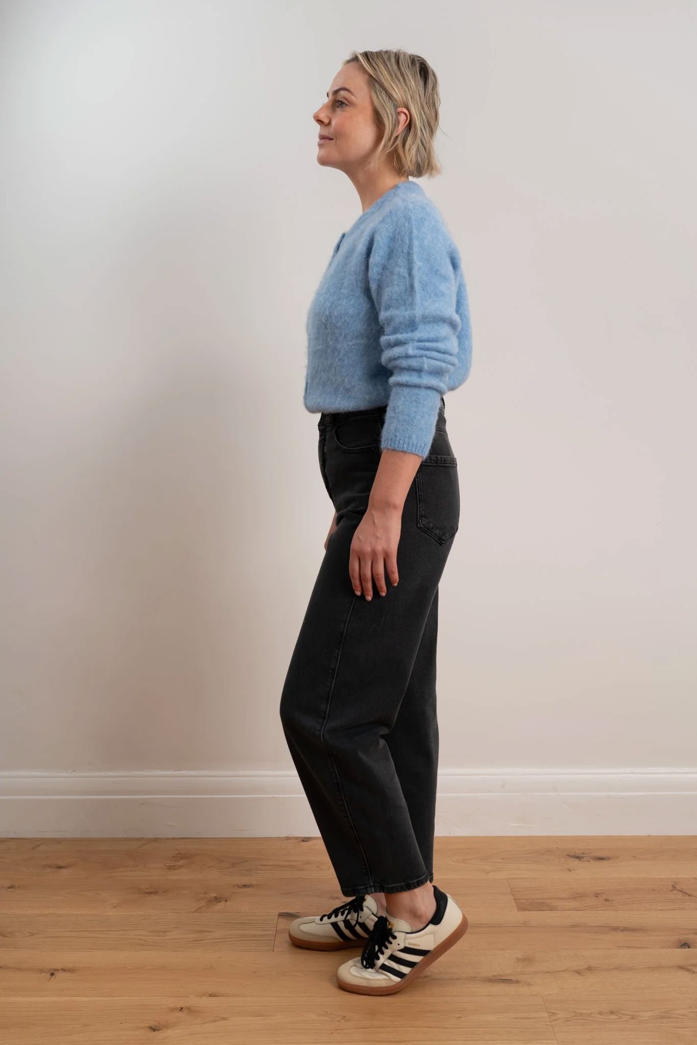 Maxted Brushed Cardigan - Blue Maxted