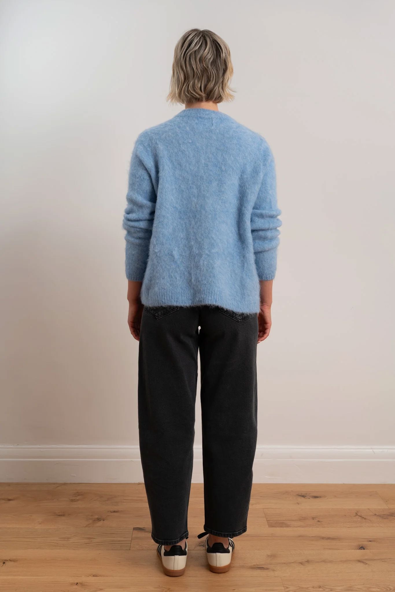 Maxted Brushed Cardigan - Blue Maxted