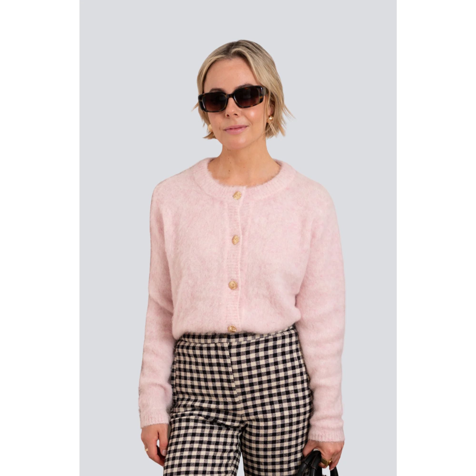 Maxted Brushed Cardigan - Pink Maxted
