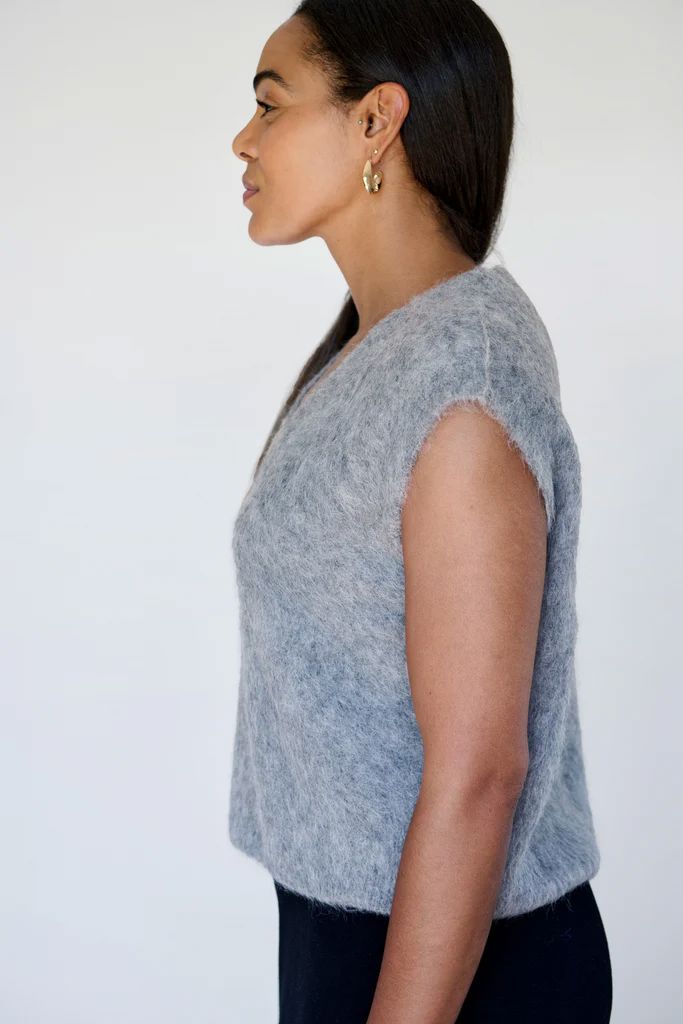 Maxted Brushed Vest - Charcoal Maxted