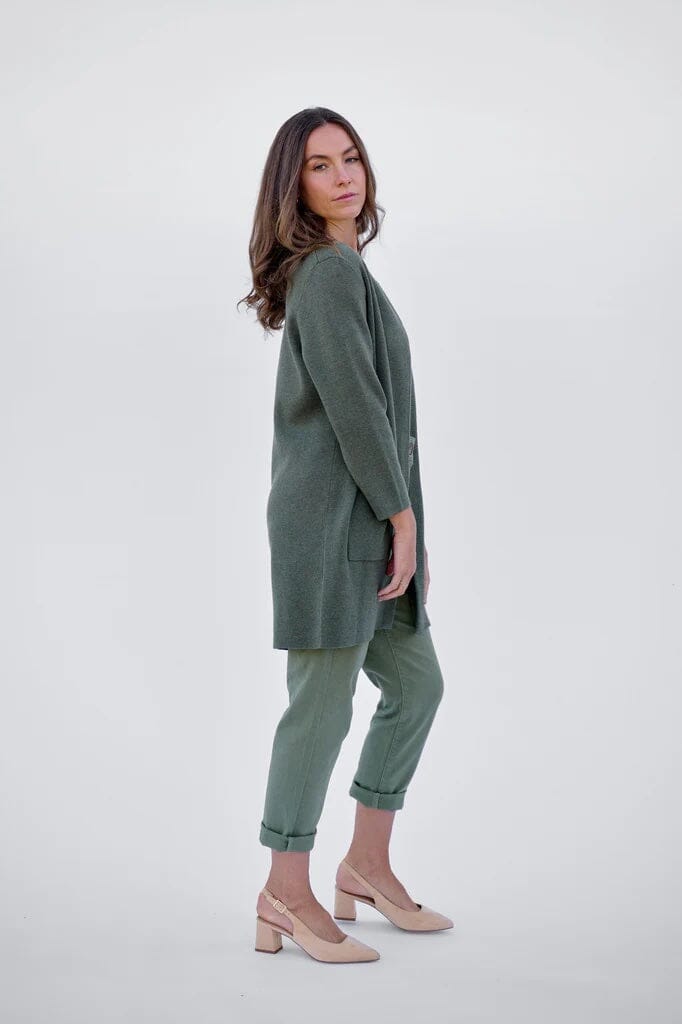 Maxted Margot Cardigan - Army Women's Knit Maxted