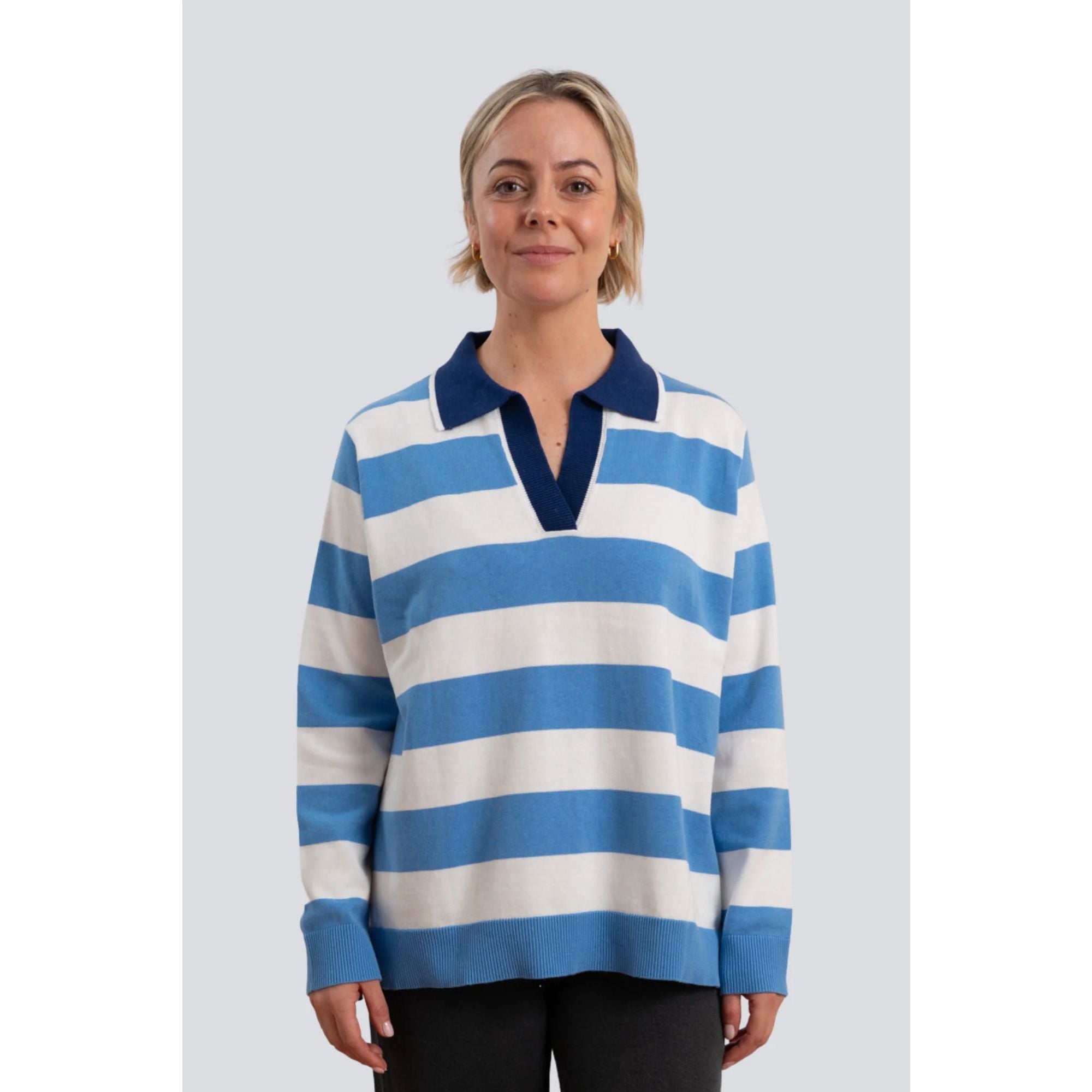 Maxted Stella Rugby Shirt - Blue Maxted