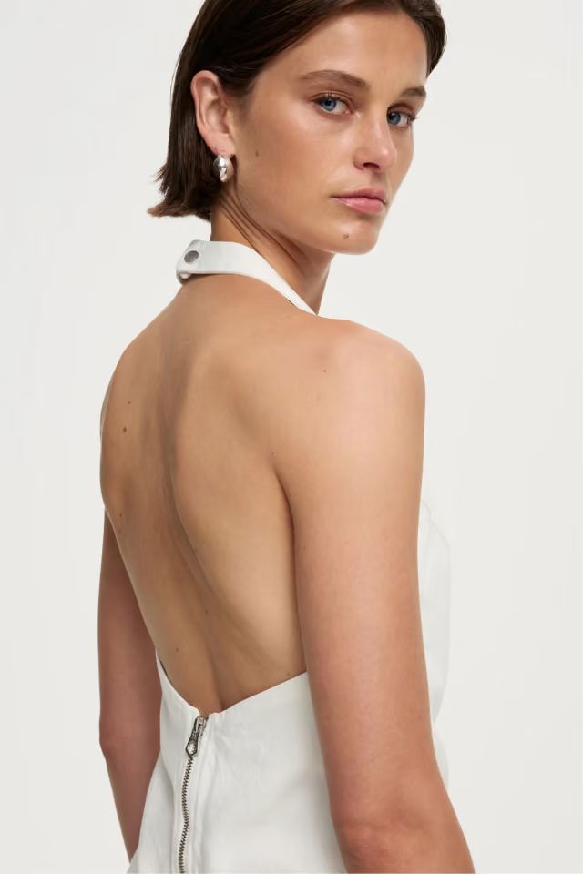 Neuw Denim Denim Halter Top - White Halter Top Neuw Denim
