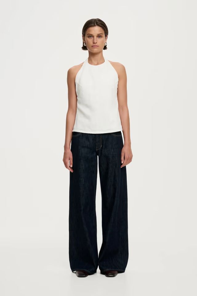Neuw Denim Denim Halter Top - White Halter Top Neuw Denim