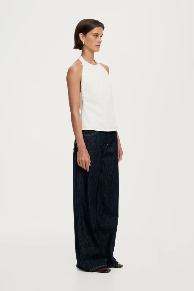 Neuw Denim Denim Halter Top - White Halter Top Neuw Denim