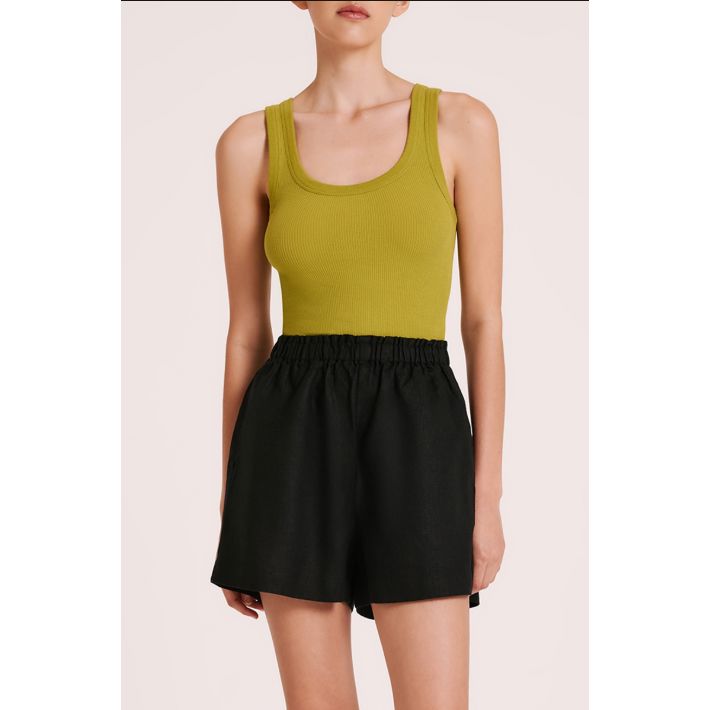 Nude Lucy Organic Rib Singlet - Fern Nude Lucy