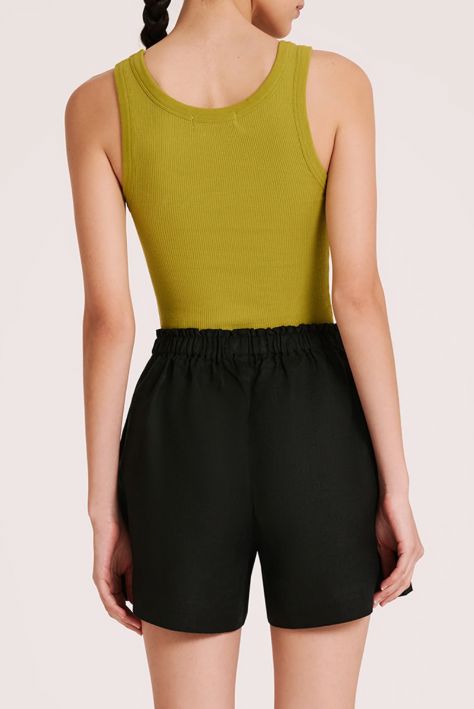 Nude Lucy Organic Rib Singlet - Fern Nude Lucy