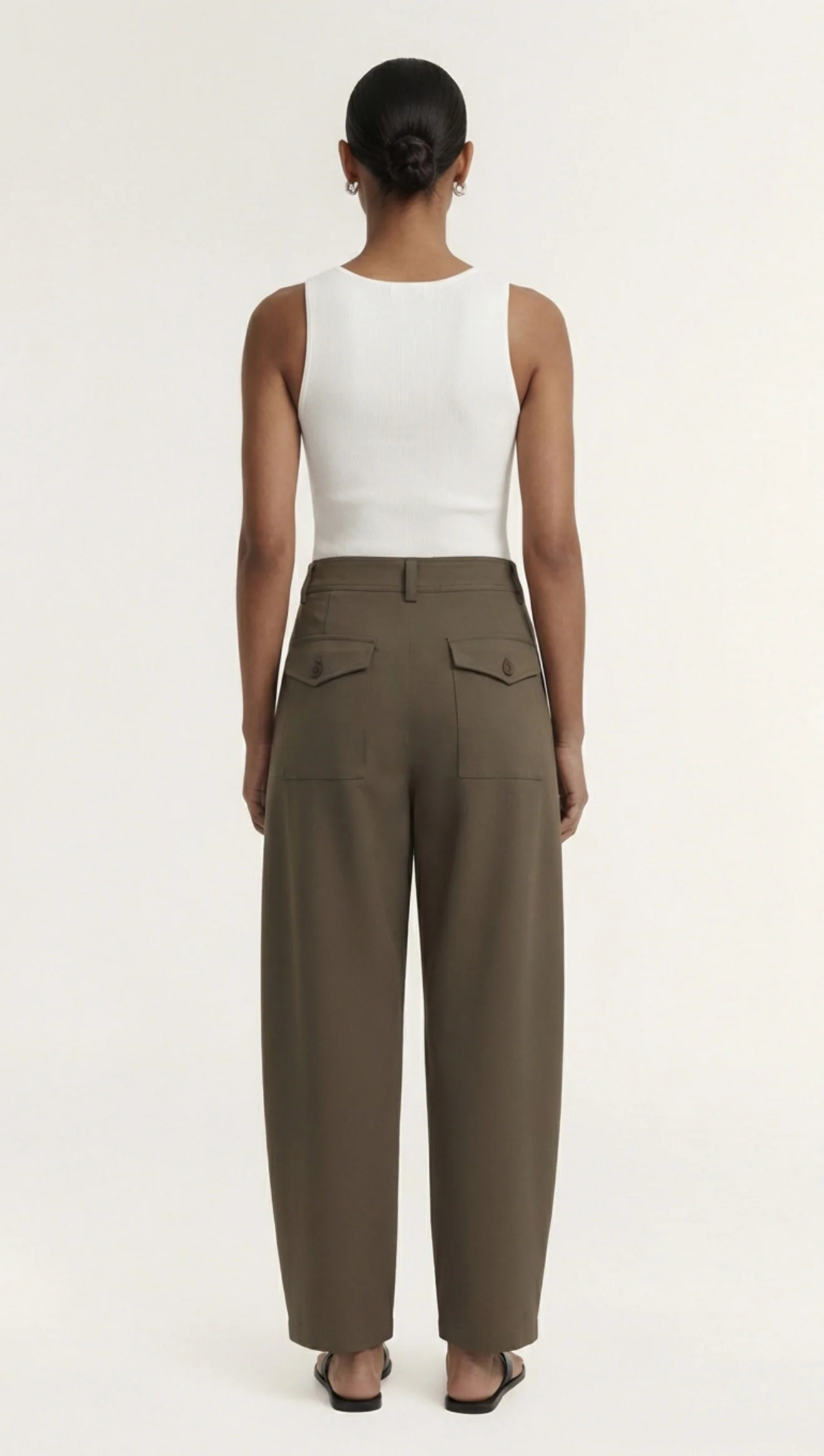 Staple The Label Alto Barrell Leg Pant - Olive