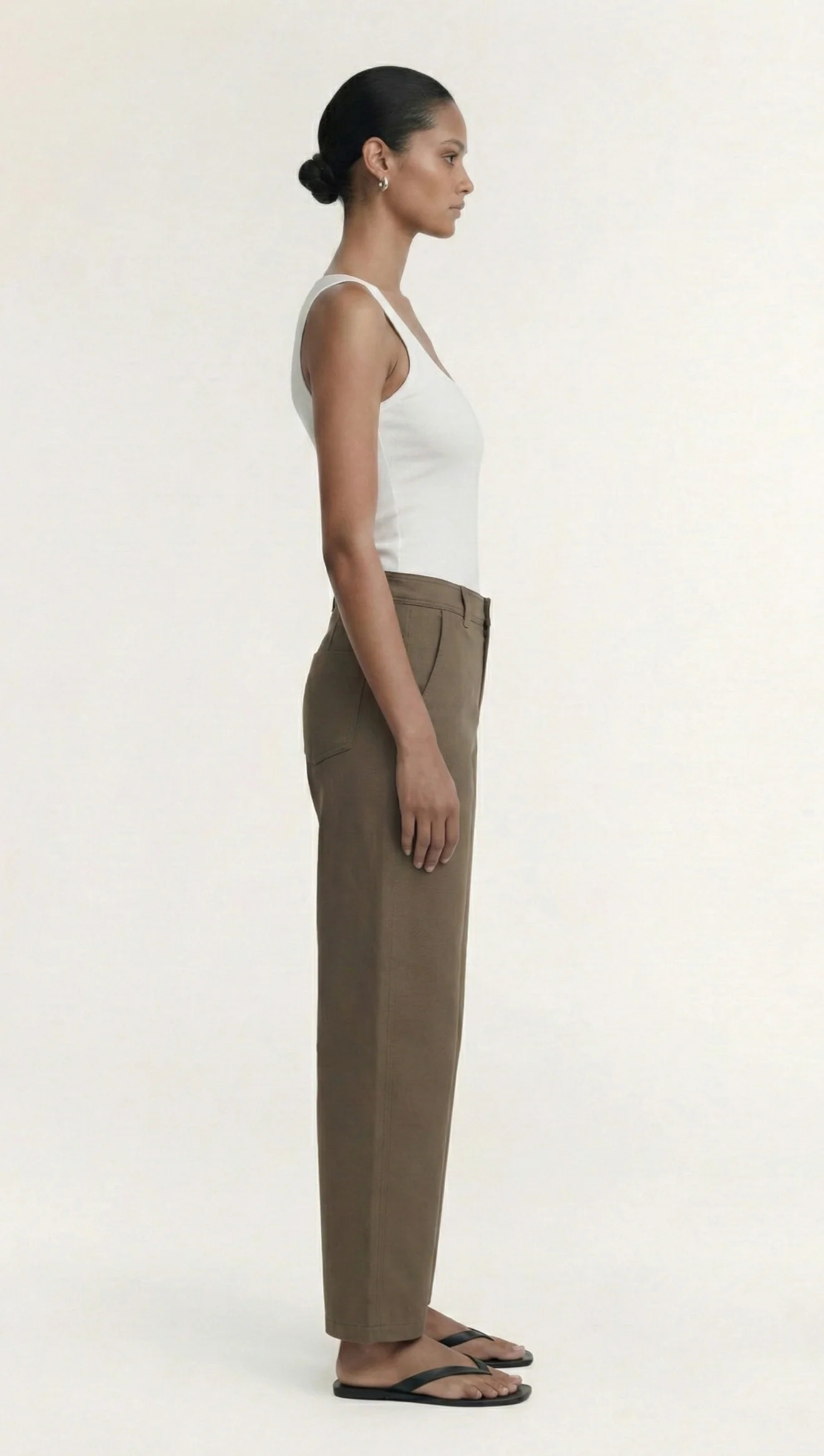 Staple The Label Alto Barrell Leg Pant - Olive