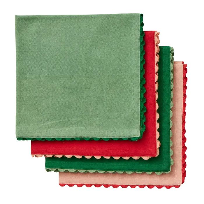 Orla Set of 4 Cotton Napkins Napkins Coast to Coast Home