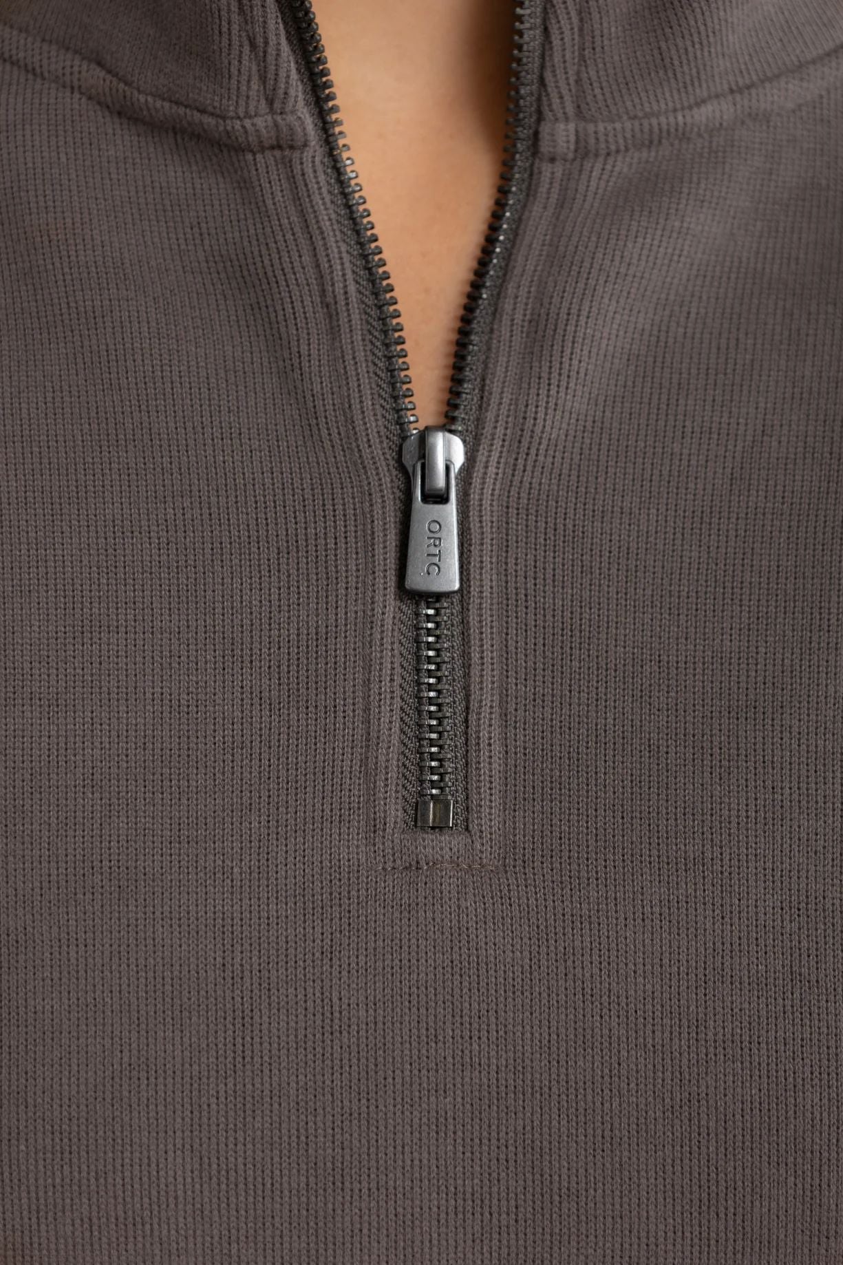 ORTC Ava Ribbed Quarter Zip - Espresso ortc Clothing Co.