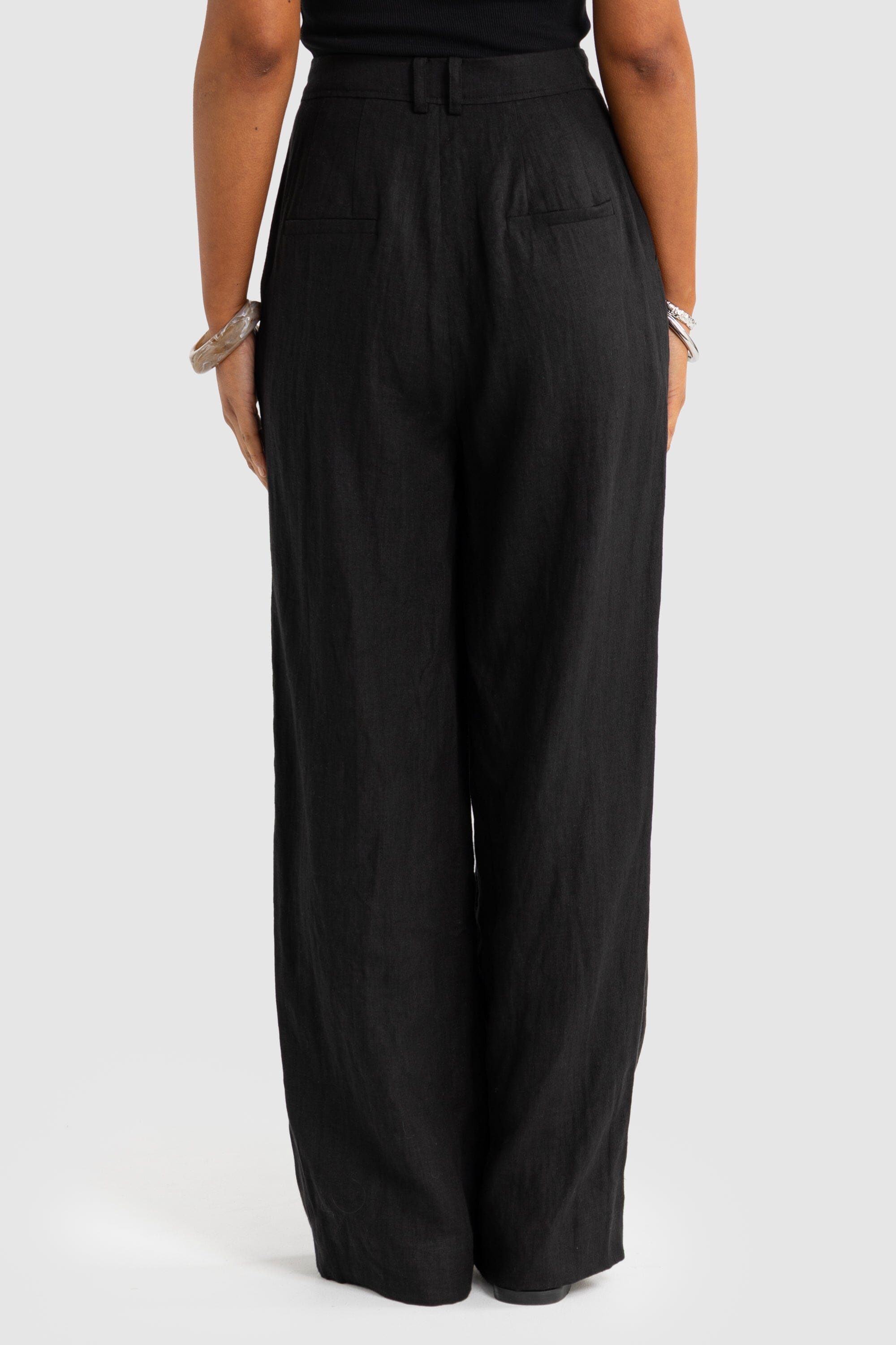 ORTC Savannah Linen Pants - Black ortc Clothing Co.
