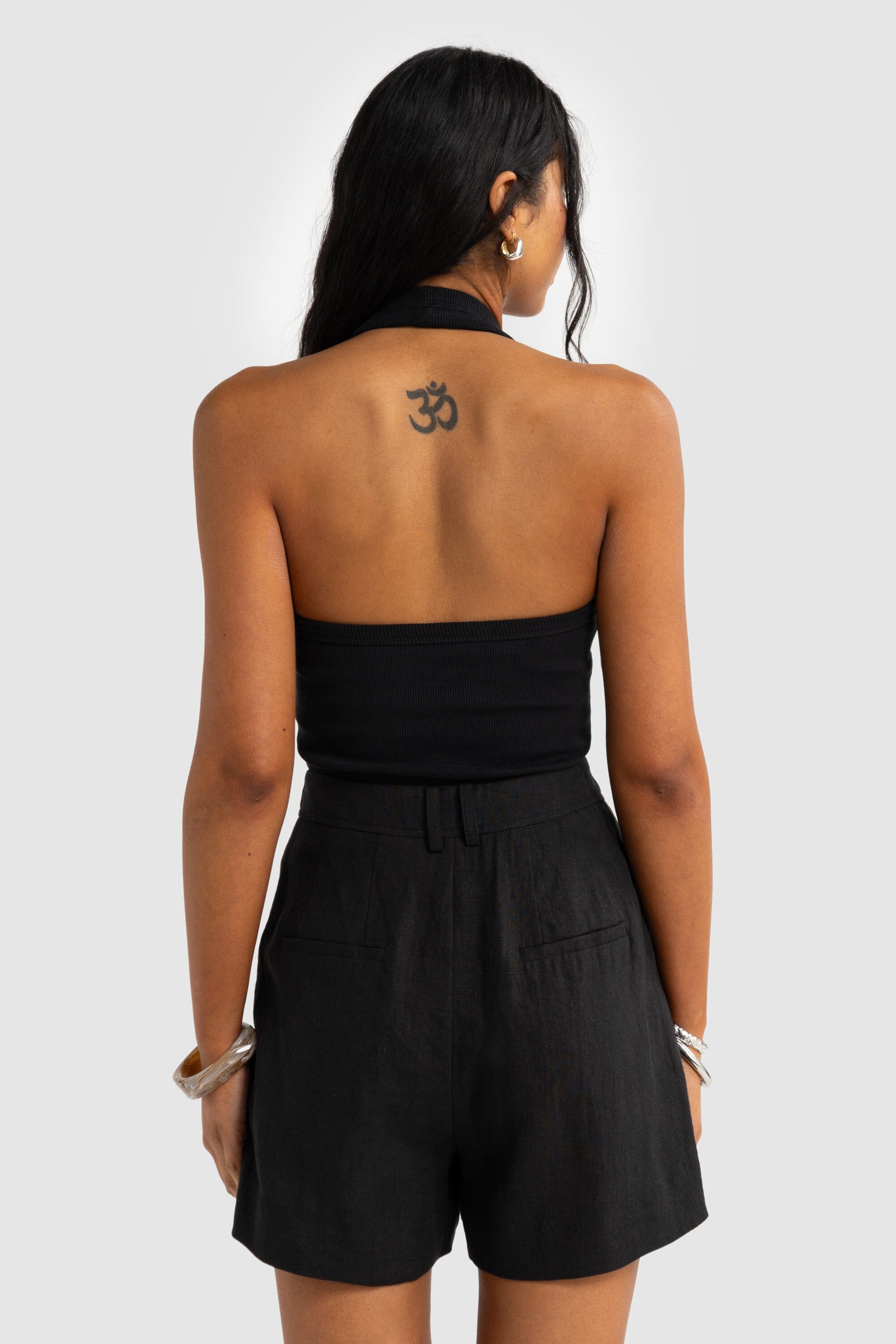 ORTC Savannah Linen Shorts - Black ortc Clothing Co.