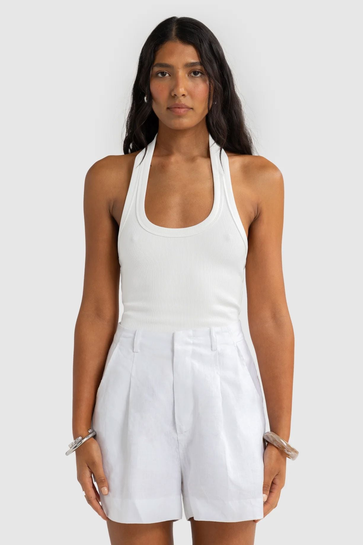 ORTC Savannah Linen Shorts - White ortc Clothing Co.