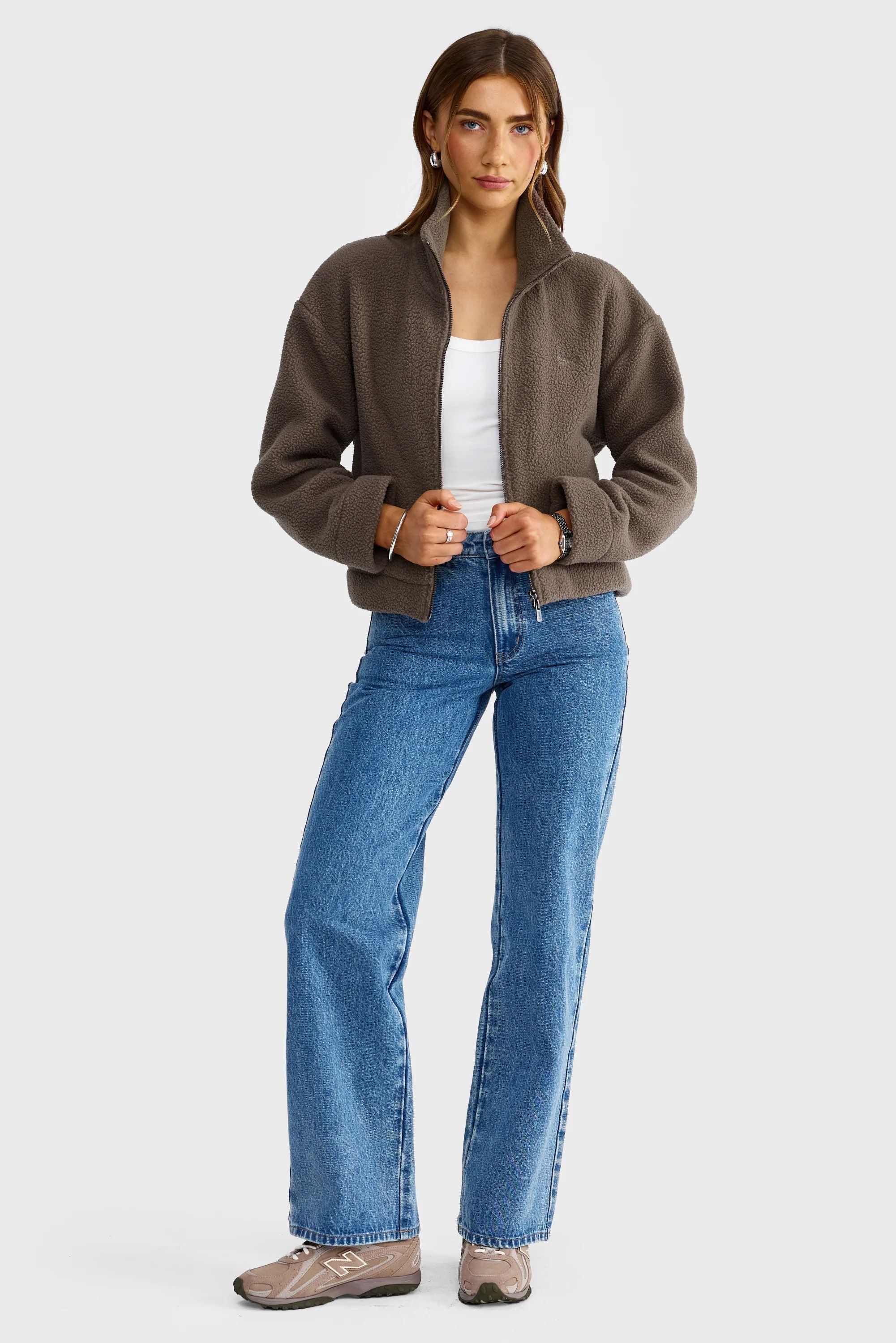 ORTC Solene Sherpa Jacket - Espresso Women's Jacket ortc Clothing Co.
