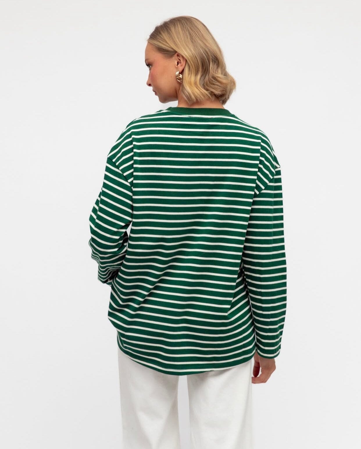 Paperheart Green And White Striped Top Eclectic House