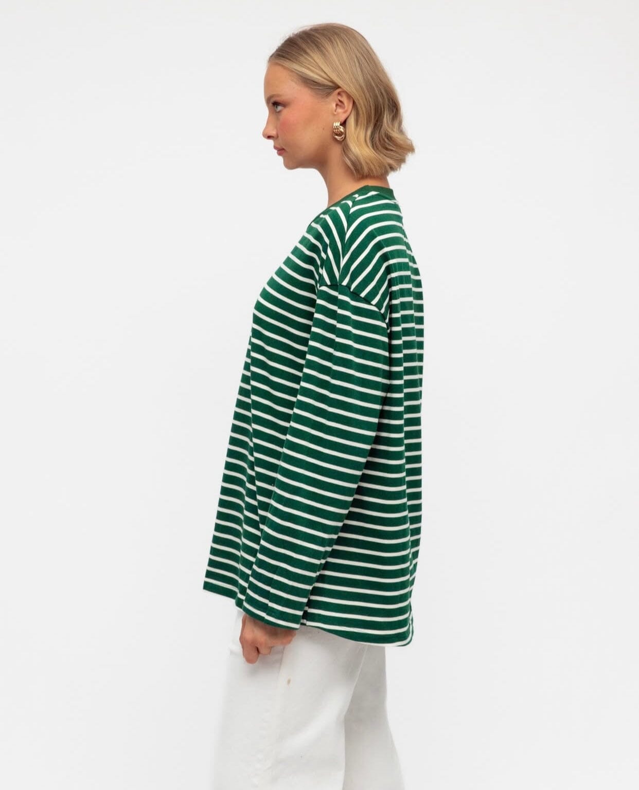 Paperheart Green And White Striped Top Eclectic House