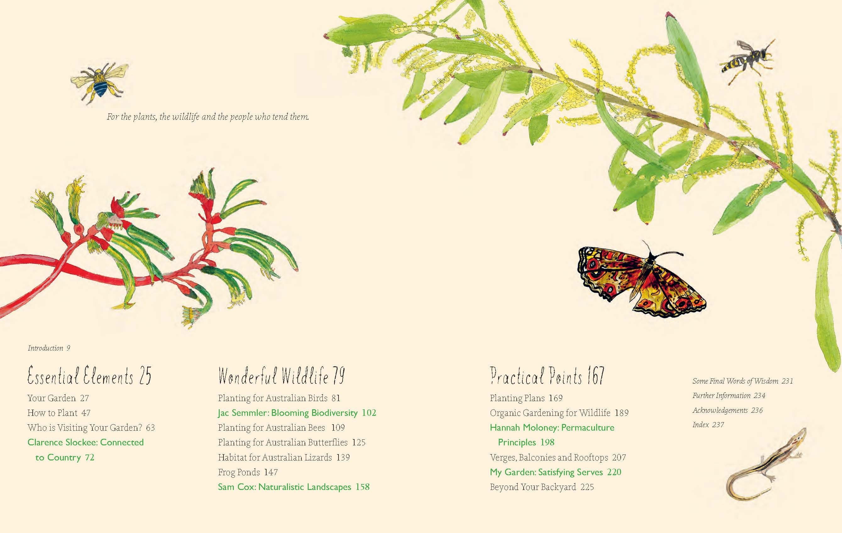 Planting for Native Birds, Bees, and Butterflies Gardening Book Brumby Sunstate