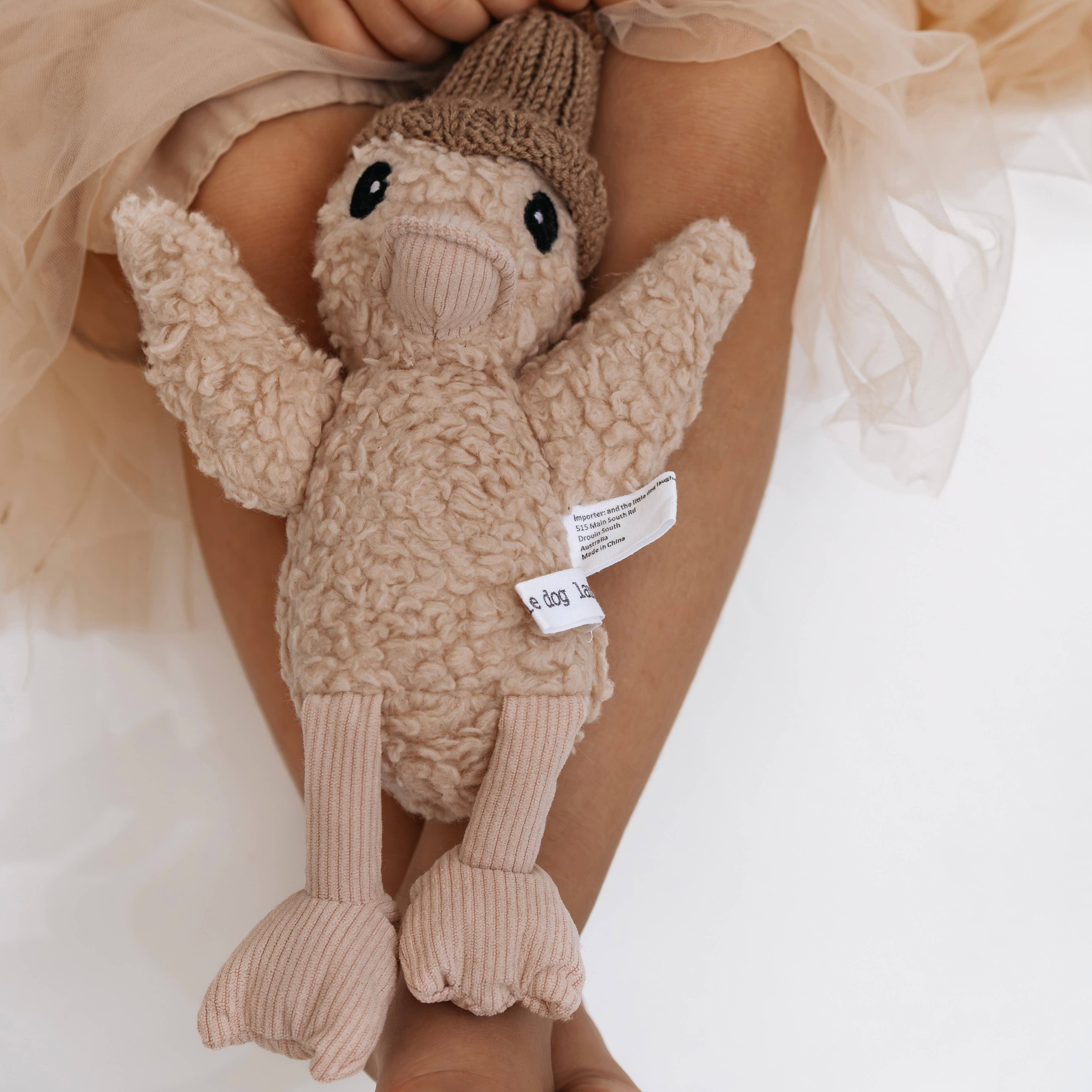 Poppy Duck | soft toy Plush Toy and the little dog laughed