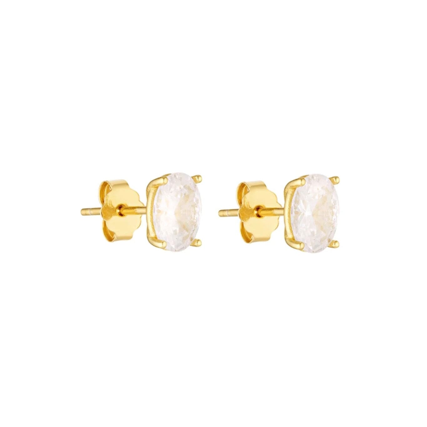 Porter Jewellery Oval Studs 1CT - Gold Stud Earrings Porter Jewellery