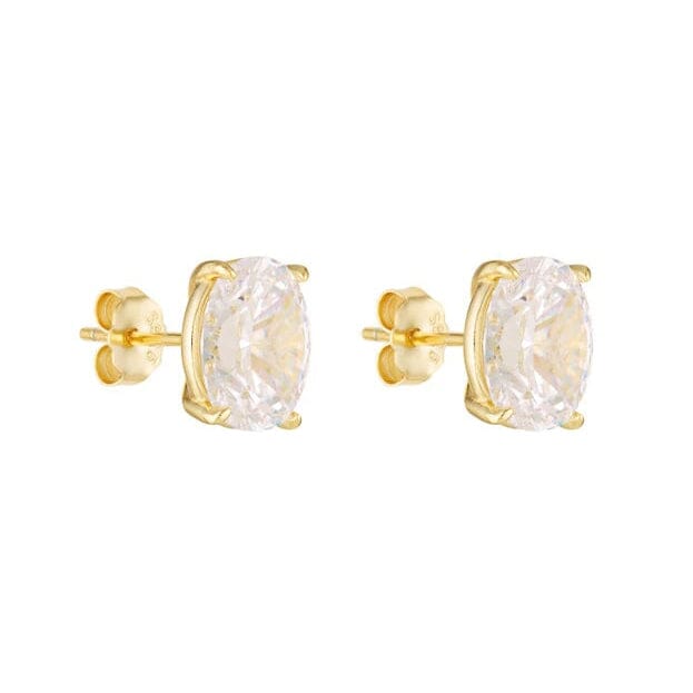 Porter Jewellery Oval Studs 2CT - Gold Stud Earrings Porter Jewellery