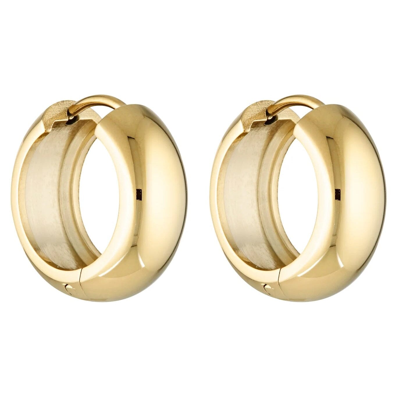 Porter Jewellery Petite Thick Huggies 18mm - Gold Hoop Earrings Porter Jewellery