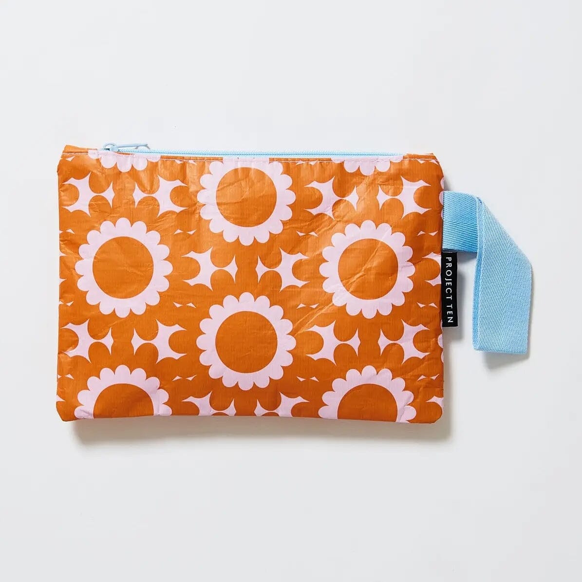 Project Ten Geo Floral Mini Zip Pouch Project Ten