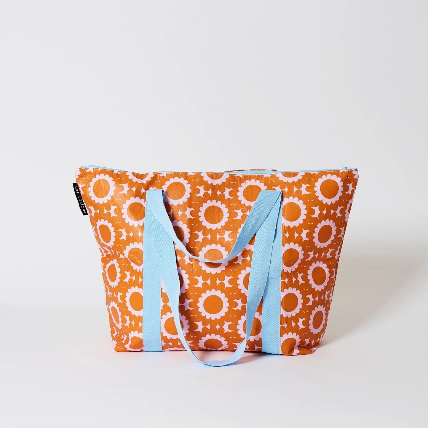 Project Ten Geo Floral Zip Medium Tote Project Ten