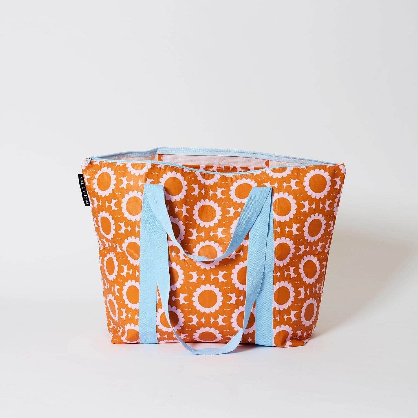 Project Ten Geo Floral Zip Medium Tote Project Ten