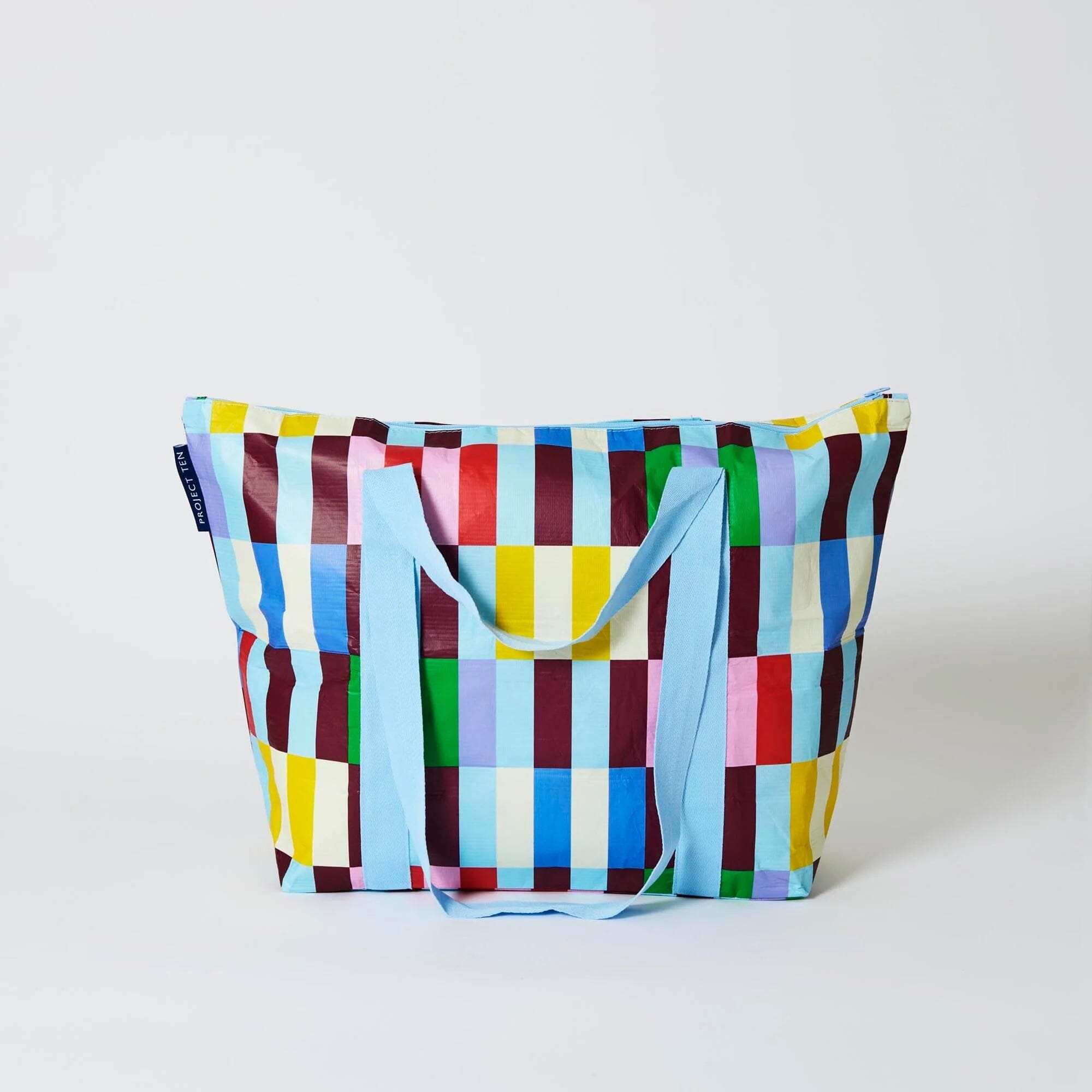 Project Ten Zip Medium Tote - Multi Stripe Project Ten