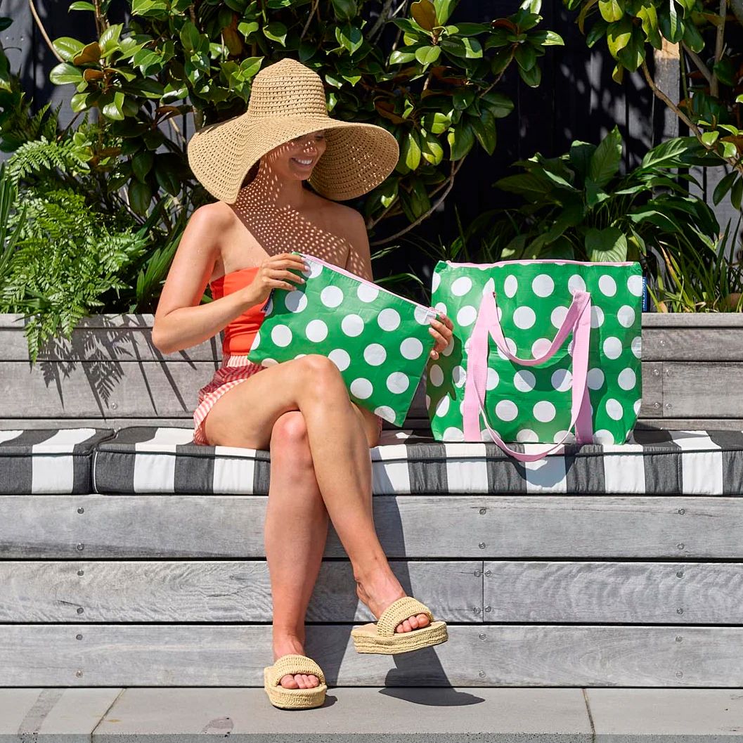 Project Ten Zip Medium Tote - Polka Dot Project Ten