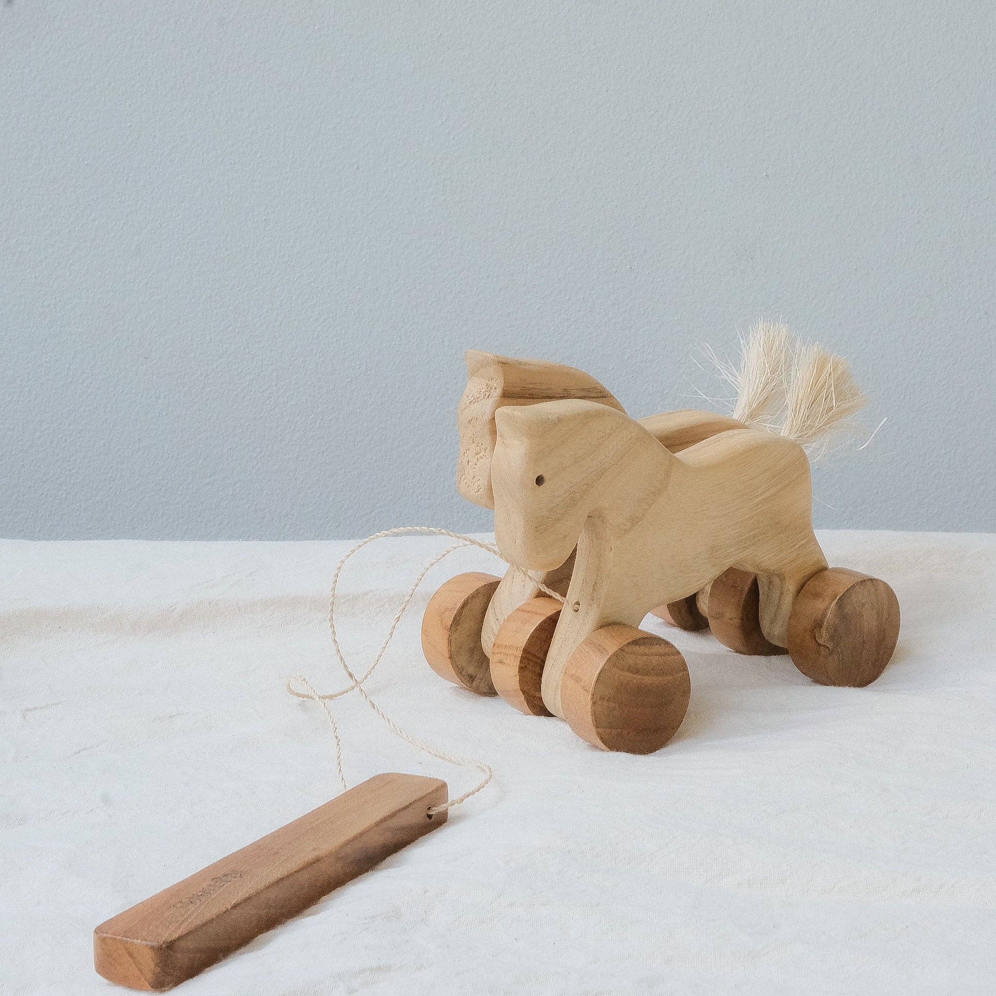 Pull-Along Horse Toy Kayu&Co.