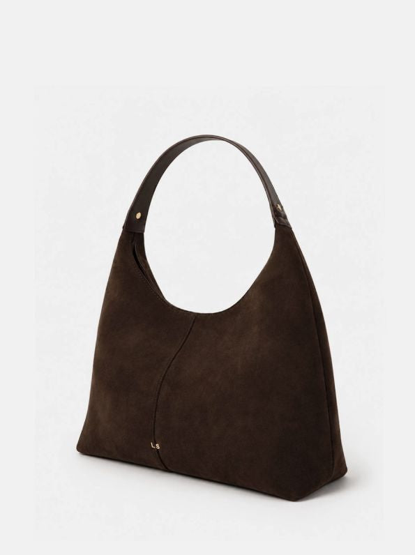 Remy Suede Shoulder Bag - Brown Angels Whisper Accessories