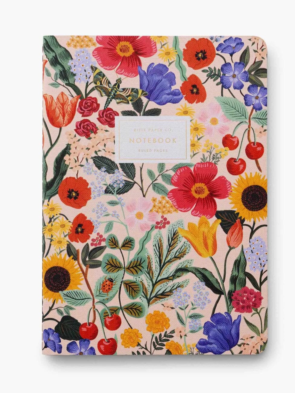 Rifle Paper Co Pack of 3 Stitched Ruled Large Notebooks - Blossom Note Book Rifle Paper Co